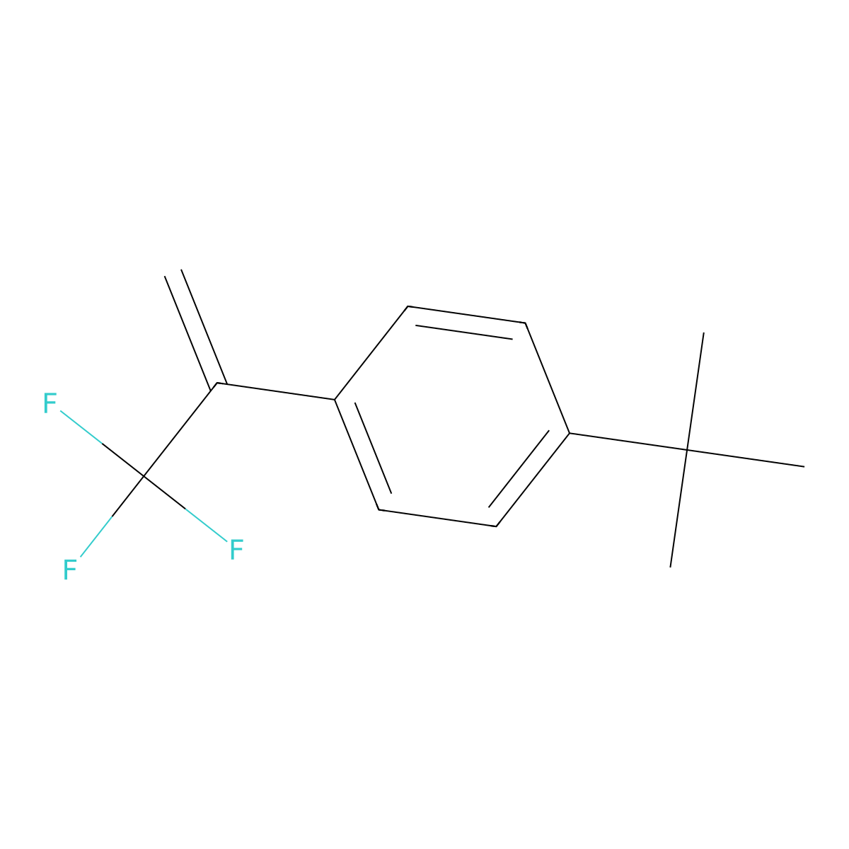 p-tert-Butyl-alpha-(trifluoromethyl)styrene molecular structure, CAS 185140-55-0