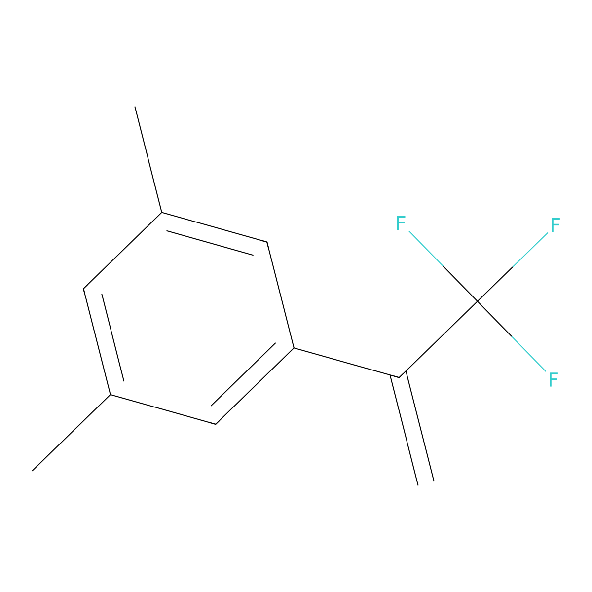 1,3-Dimethyl-5-[1-(trifluoromethyl)ethenyl]benzene molecular structure, CAS 185140-57-2
