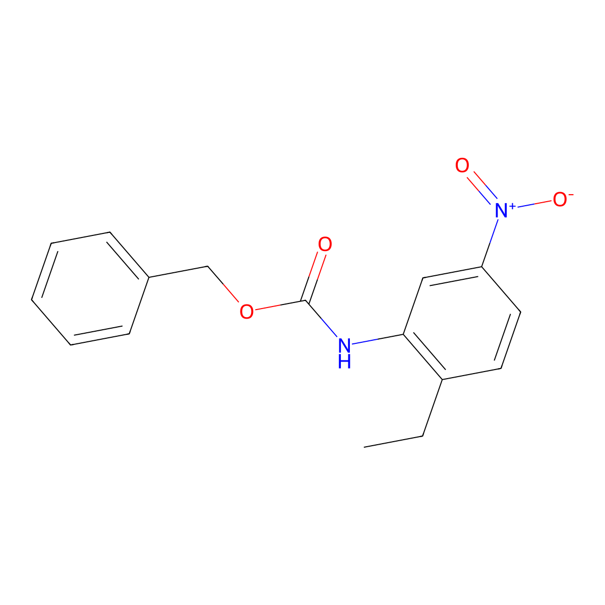 benzyl N-(2-ethyl-5-nitrophenyl)carbamate molecular structure, CAS 1851469-73-2