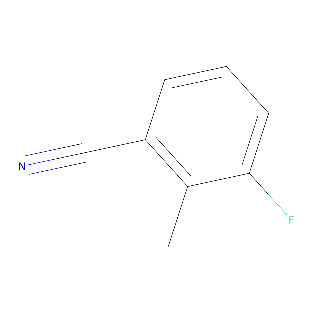 3-Fluoro-2-methylbenzonitrile molecular structure, CAS 185147-06-2