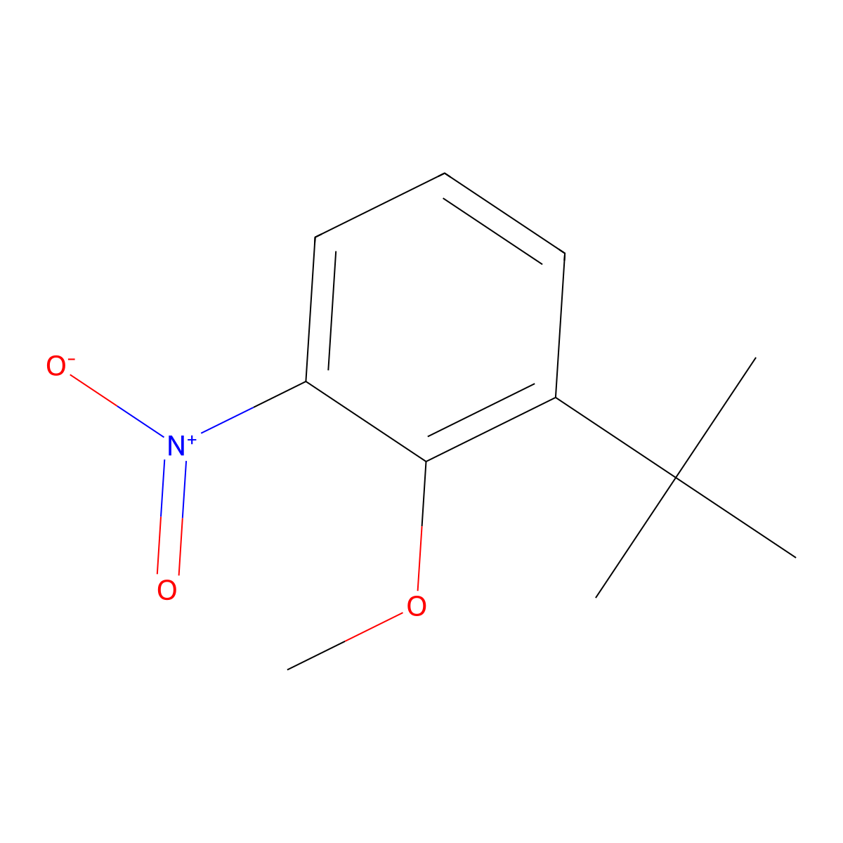 1-(1,1-Dimethylethyl)-2-methoxy-3-nitrobenzene molecular structure, CAS 18515-05-4