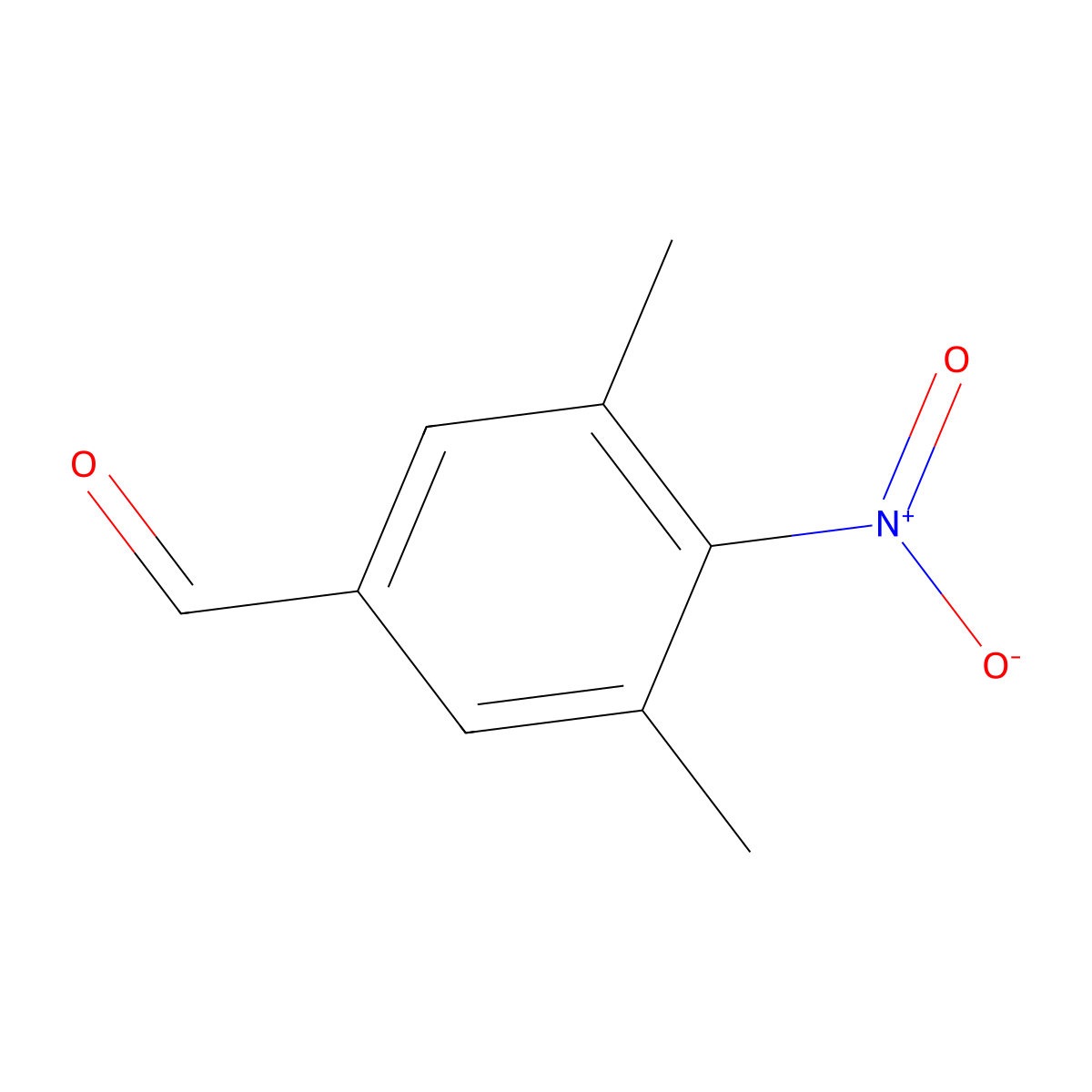 3,5-Dimethyl-4-nitrobenzaldehyde molecular structure, CAS 18515-18-9