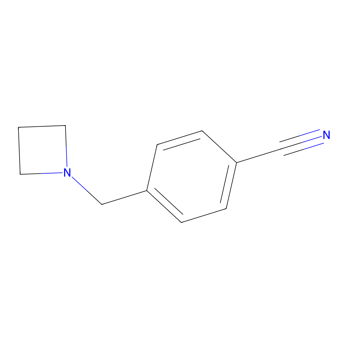 4-(Azetidin-1-ylmethyl)benzonitrile molecular structure, CAS 1851533-63-5