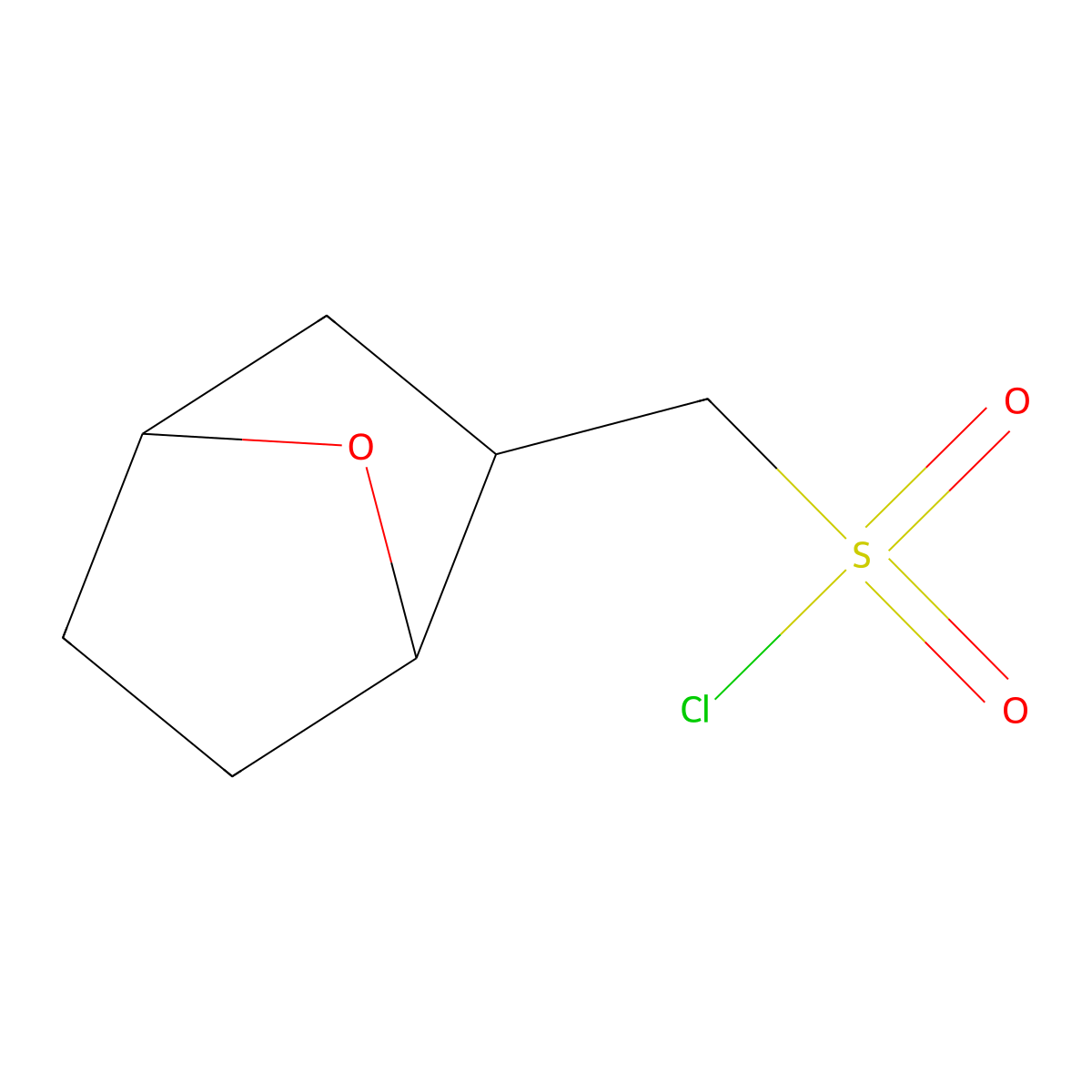 {7-Oxabicyclo[2.2.1]heptan-2-yl}methanesulfonyl chloride molecular structure, CAS 1851602-43-1