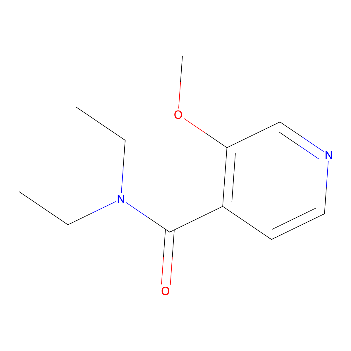 N,N-diethyl-3-methoxyisonicotinamide molecular structure, CAS 1851606-64-8