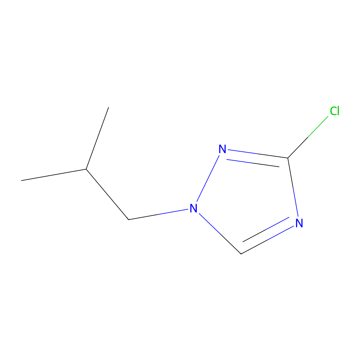 3-Chloro-1-isobutyl-1H-1,2,4-triazole molecular structure, CAS 1851671-13-0