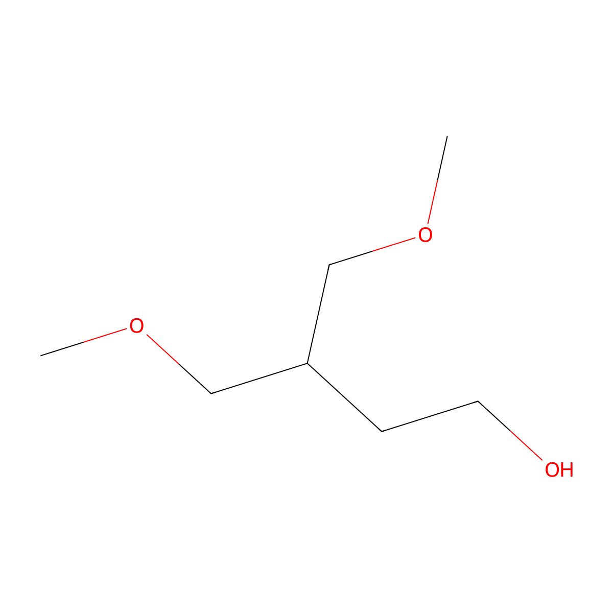 4-Methoxy-3-(methoxymethyl)butan-1-ol molecular structure, CAS 1851725-44-4
