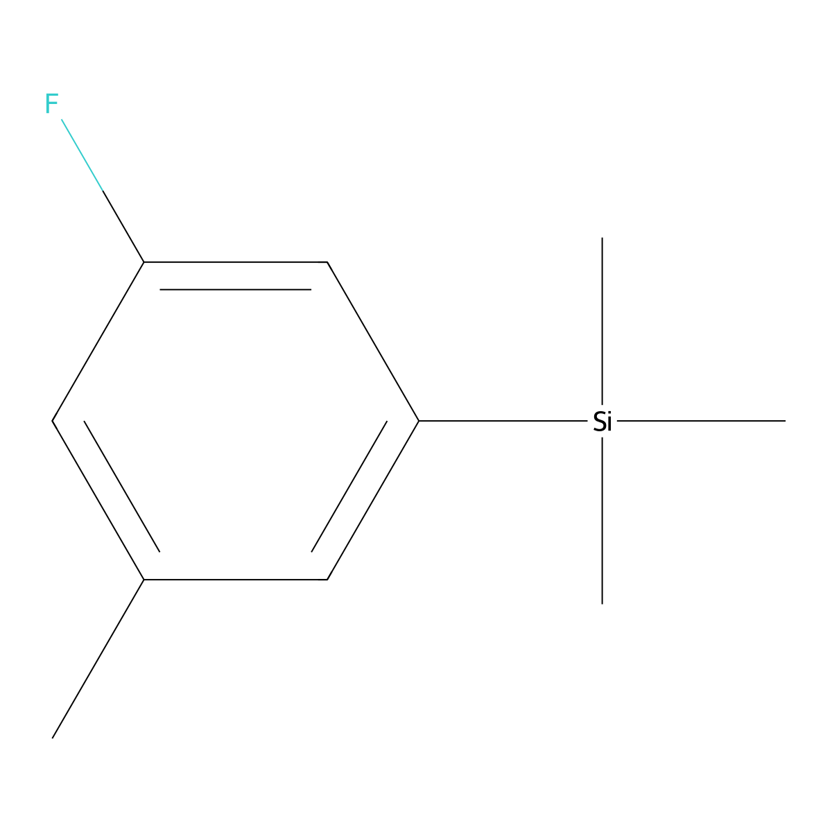 (3-Fluoro-5-methylphenyl)trimethylsilane molecular structure, CAS 1851745-17-9
