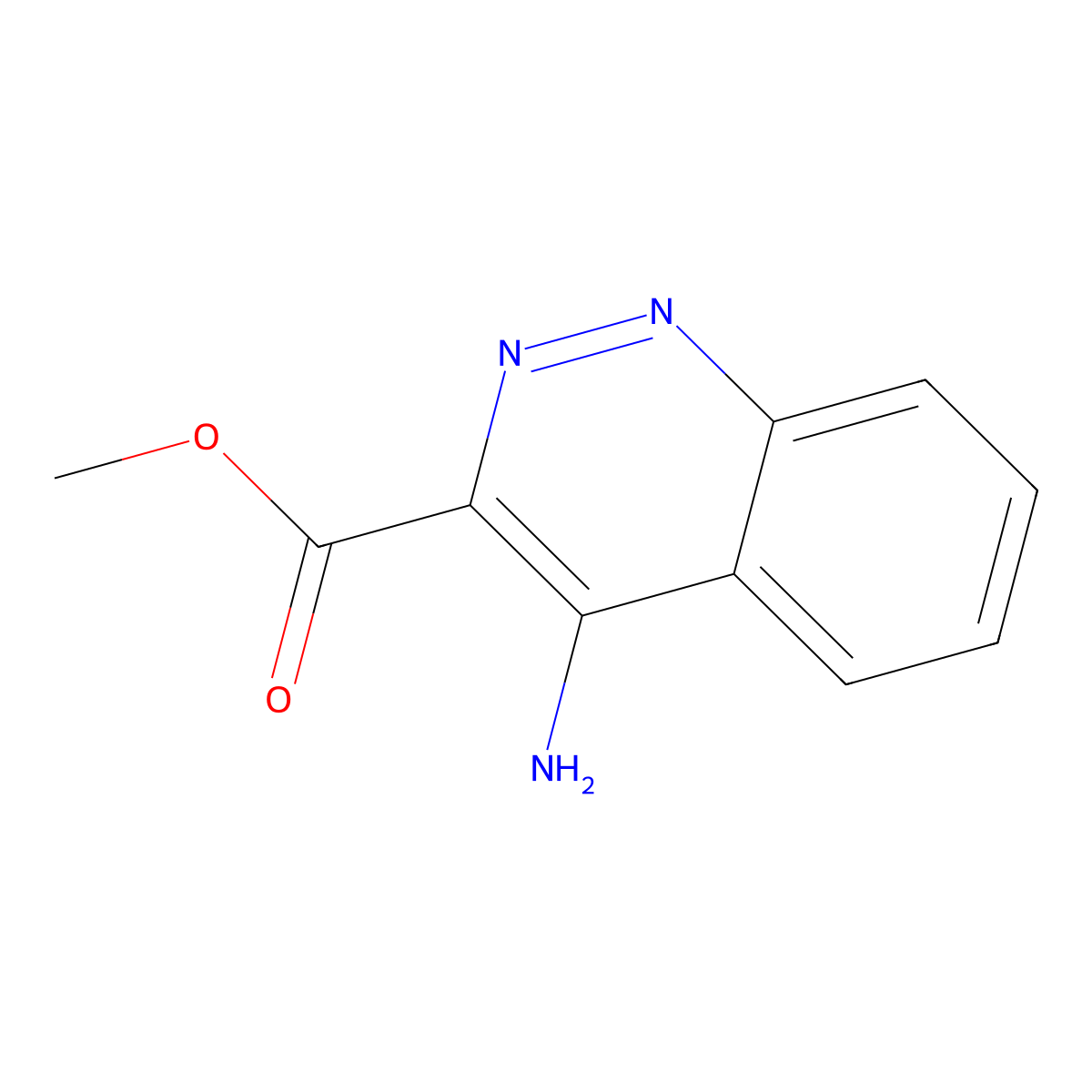 Methyl 4-aminocinnoline-3-carboxylate molecular structure, CAS 1851800-77-5