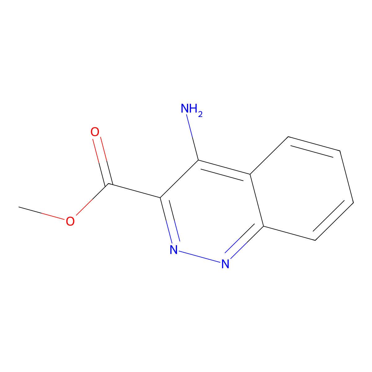Methyl 4-aminocinnoline-3-carboxylate molecular structure, CAS 1851800-77-5