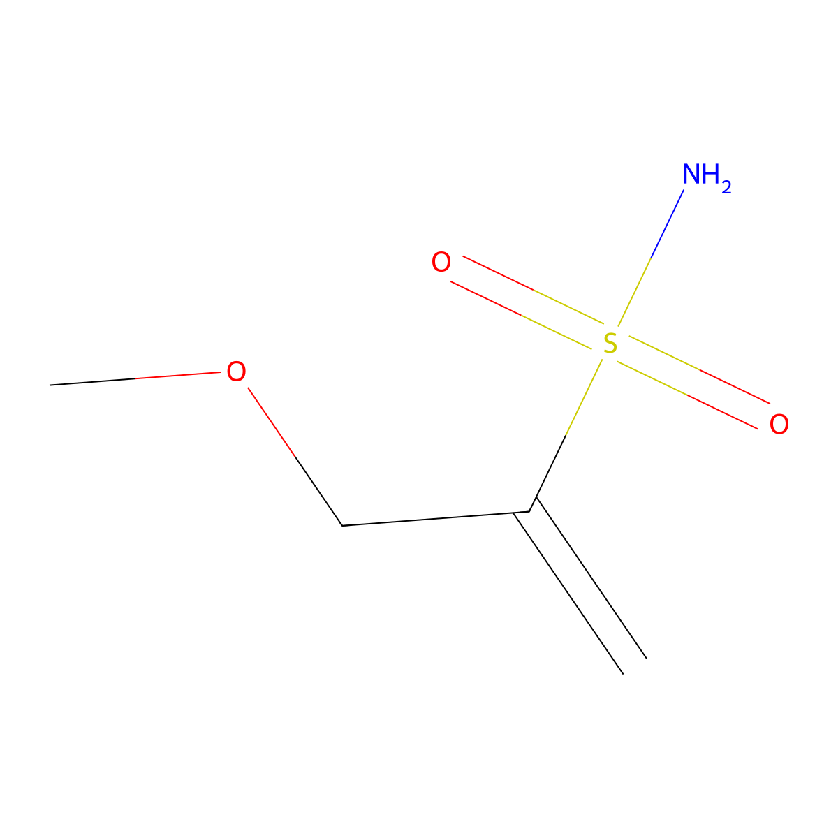 3-Methoxyprop-1-ene-2-sulfonamide molecular structure, CAS 1851825-31-4