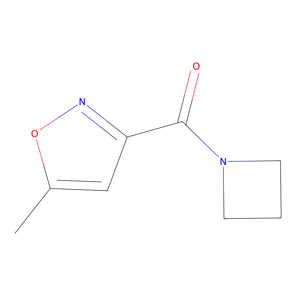 Azetidin-1-yl(5-methylisoxazol-3-yl)methanone molecular structure, CAS 1851826-77-1