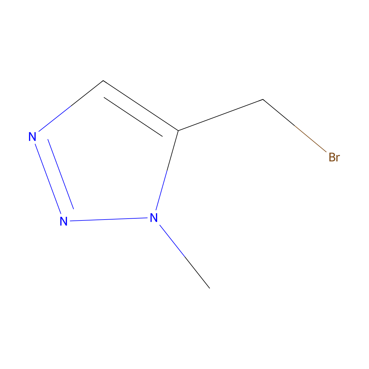 5-(bromomethyl)-1-methyl-1H-1,2,3-triazole molecular structure, CAS 1851897-09-0