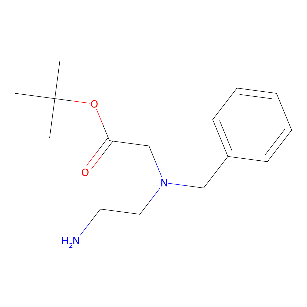 Tert-butyl 2-[(2-aminoethyl)(benzyl)amino]acetate molecular structure, CAS 1851933-87-3
