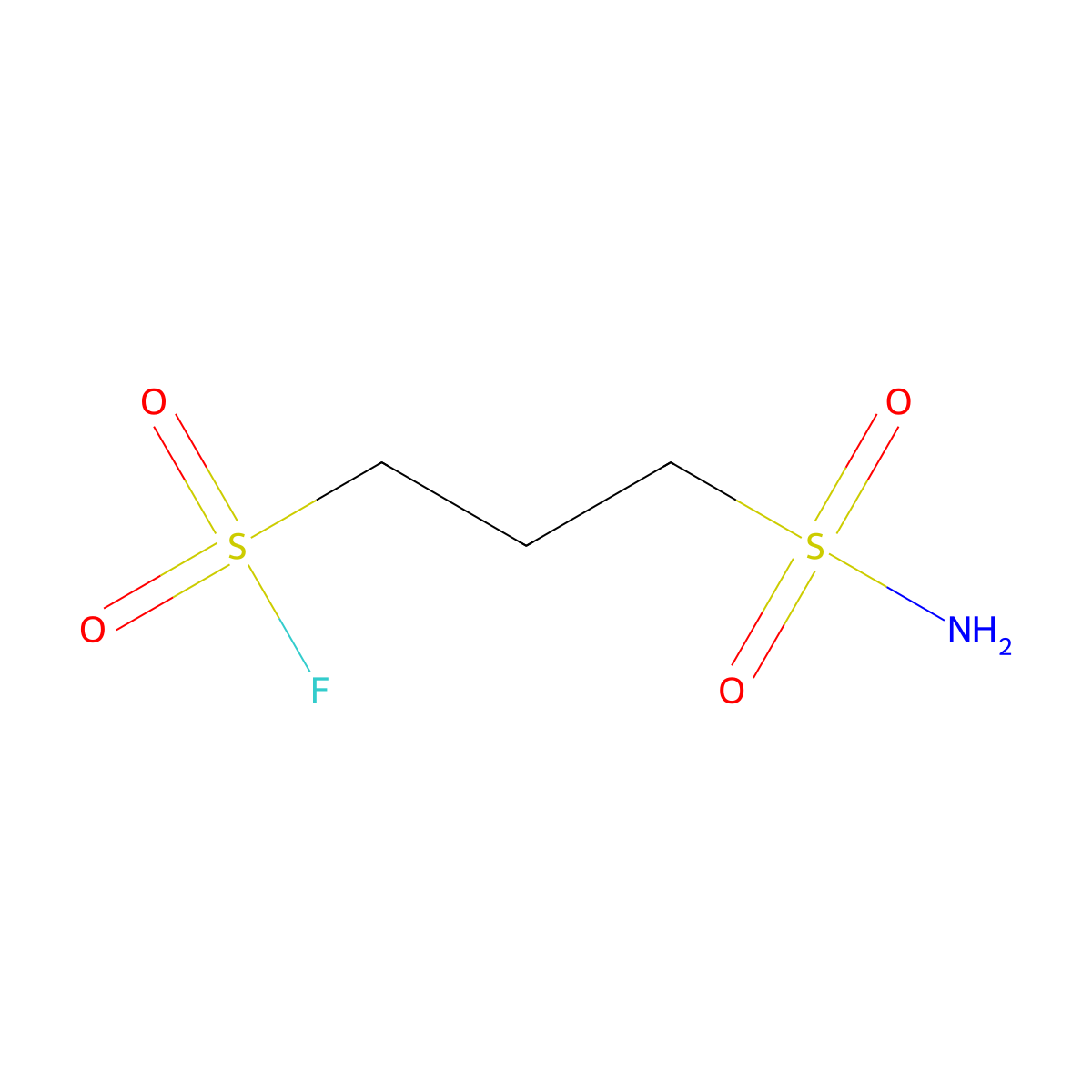 3-Sulfamoylpropane-1-sulfonyl fluoride molecular structure, CAS 1851972-97-8