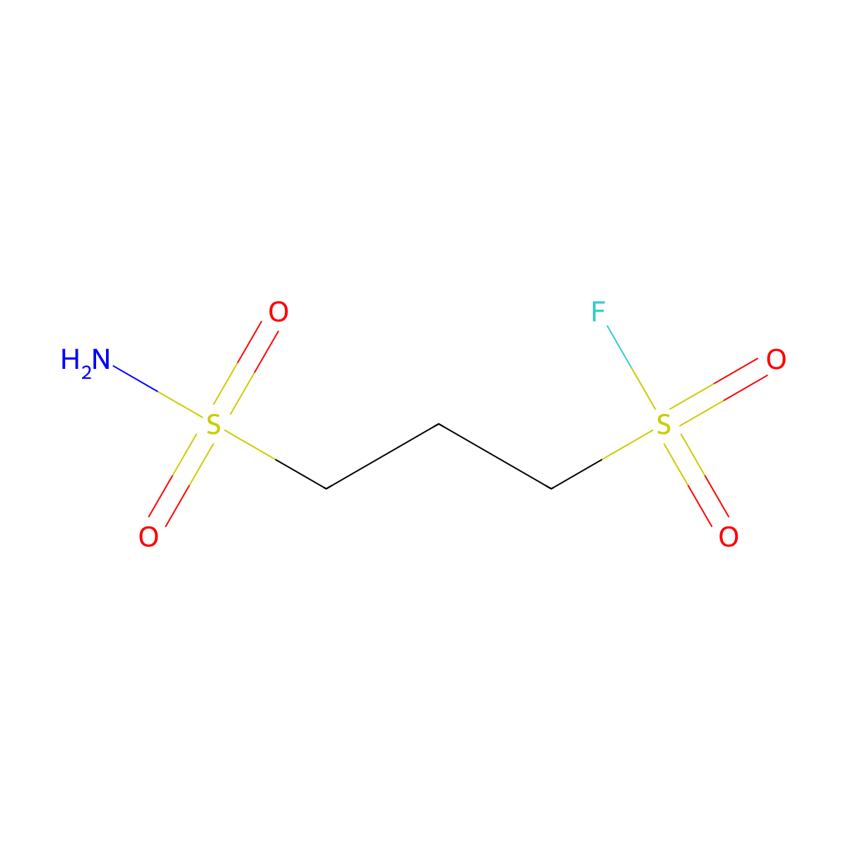 3-Sulfamoylpropane-1-sulfonyl fluoride molecular structure, CAS 1851972-97-8