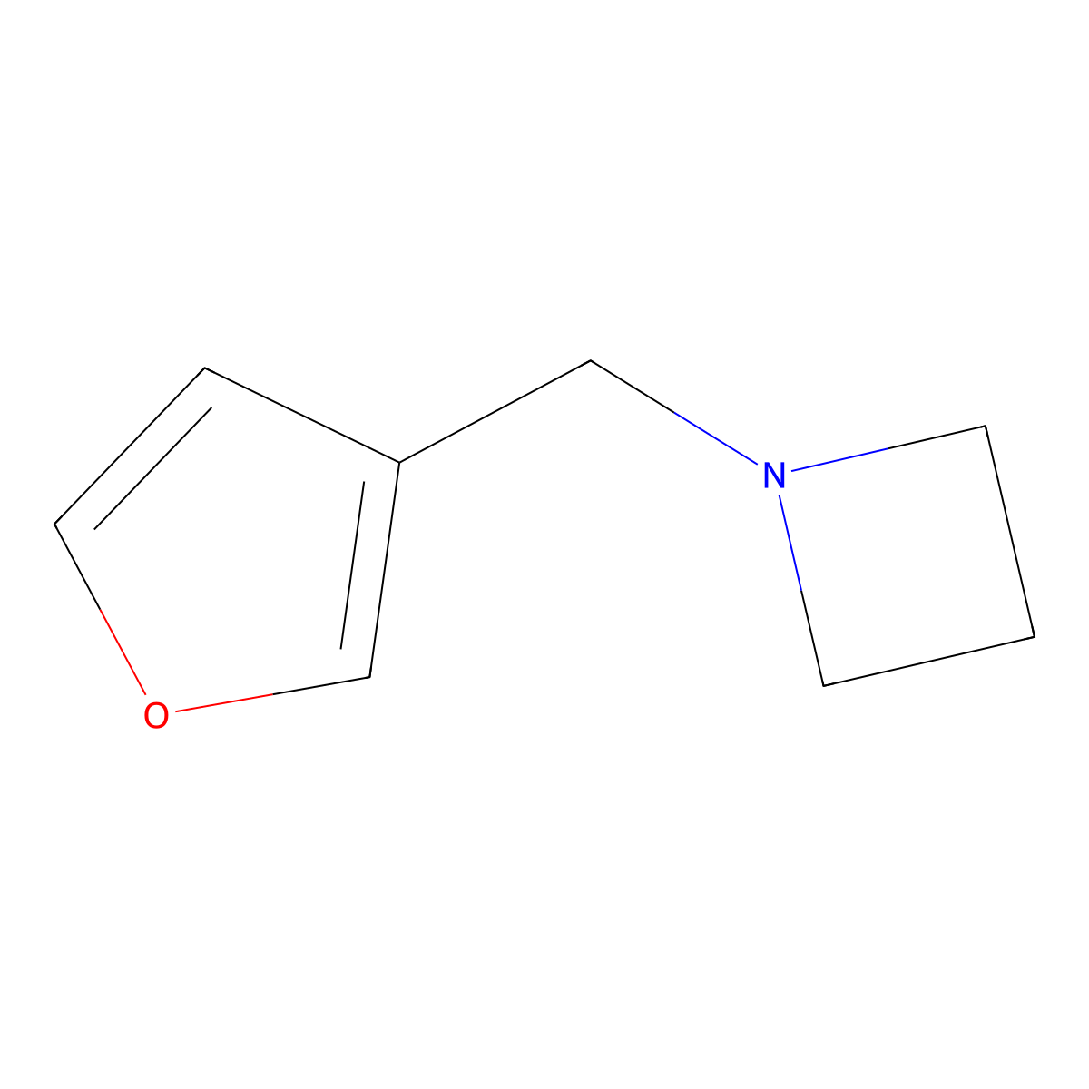 1-(Furan-3-ylmethyl)azetidine molecular structure, CAS 1851982-49-4