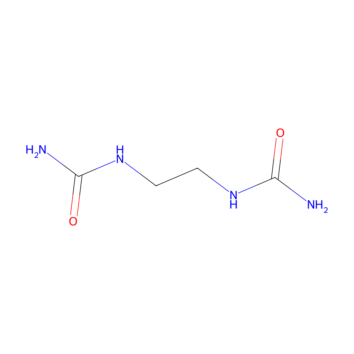 N,N''-1,2-Ethanediylbis(urea) molecular structure, CAS 1852-14-8