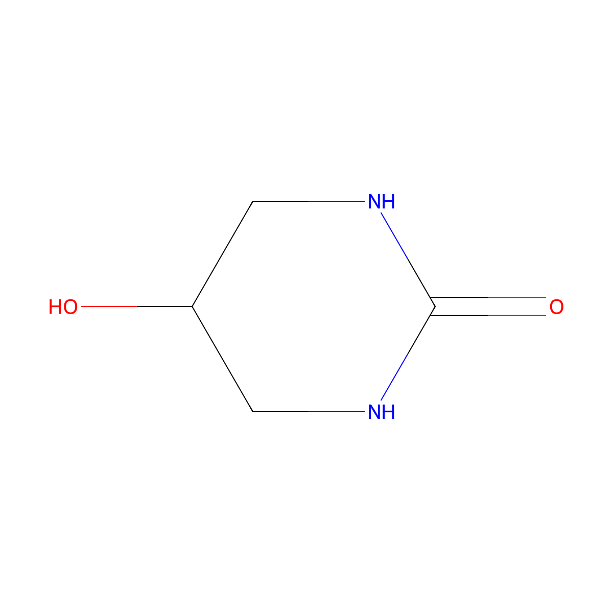 Tetrahydro-5-hydroxy-1H-pyrimidin-2-one molecular structure, CAS 1852-18-2