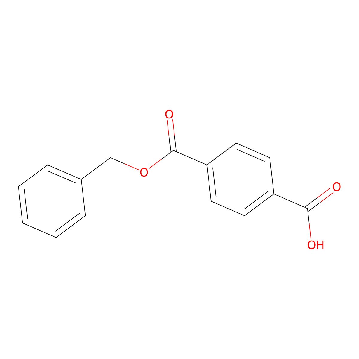 4-((Benzyloxy)carbonyl)benzoic acid molecular structure, CAS 18520-63-3