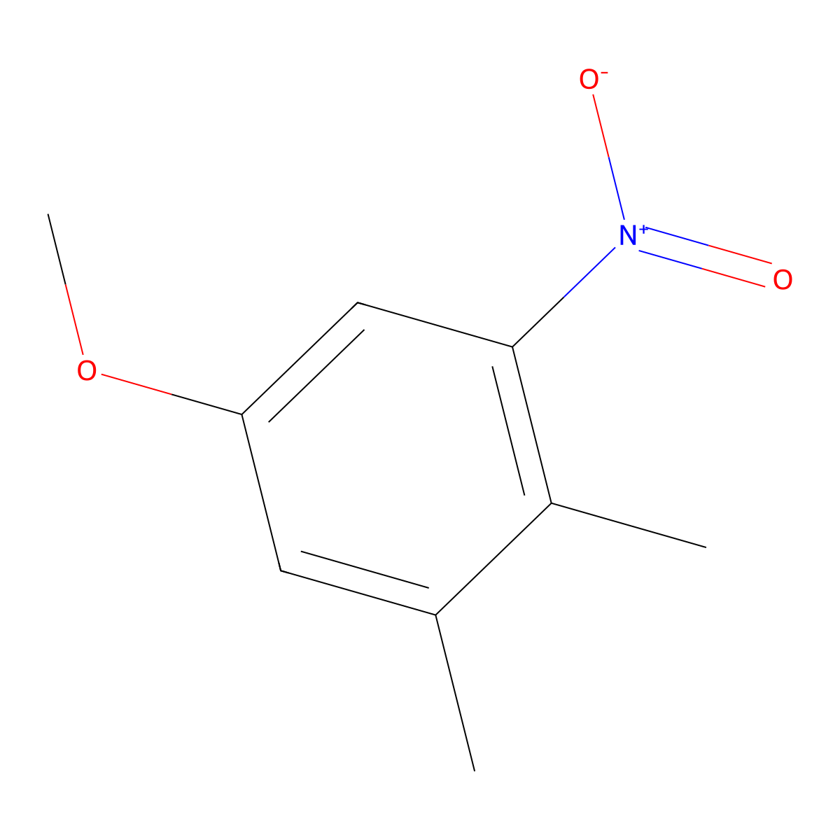 5-Methoxy-1,2-dimethyl-3-nitrobenzene molecular structure, CAS 185207-25-4