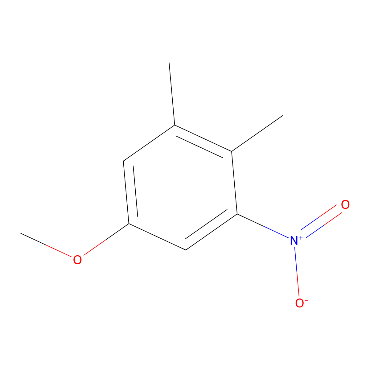 5-Methoxy-1,2-dimethyl-3-nitrobenzene molecular structure, CAS 185207-25-4