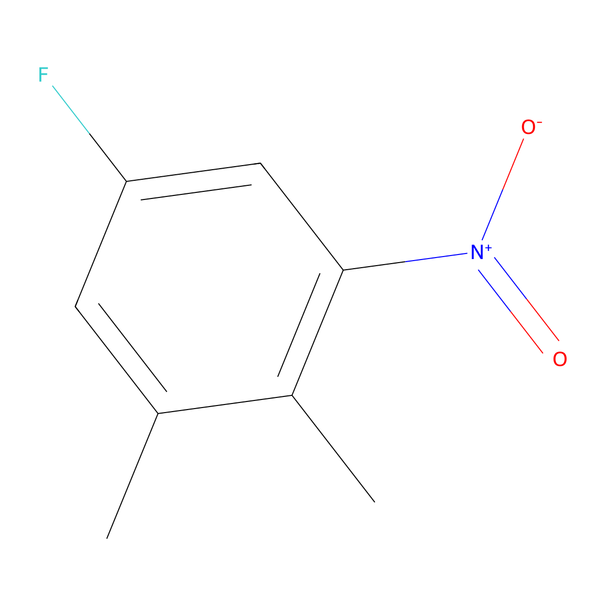 5-Fluoro-1,2-dimethyl-3-nitrobenzene molecular structure, CAS 185207-28-7