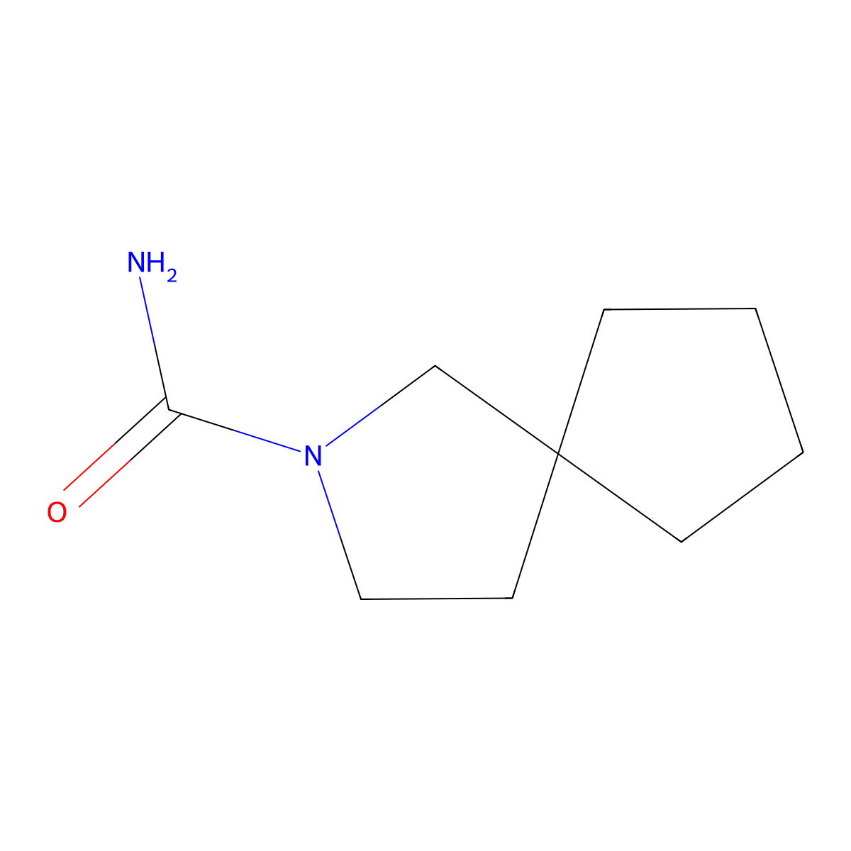 2-Azaspiro[4.4]nonane-2-carboxamide molecular structure, CAS 1852079-66-3