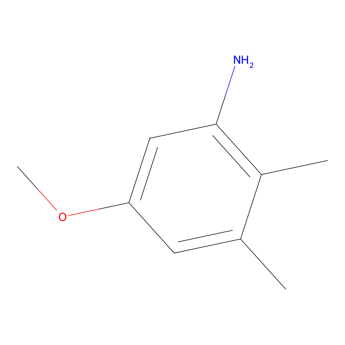 5-Methoxy-2,3-dimethylaniline molecular structure, CAS 185208-05-3