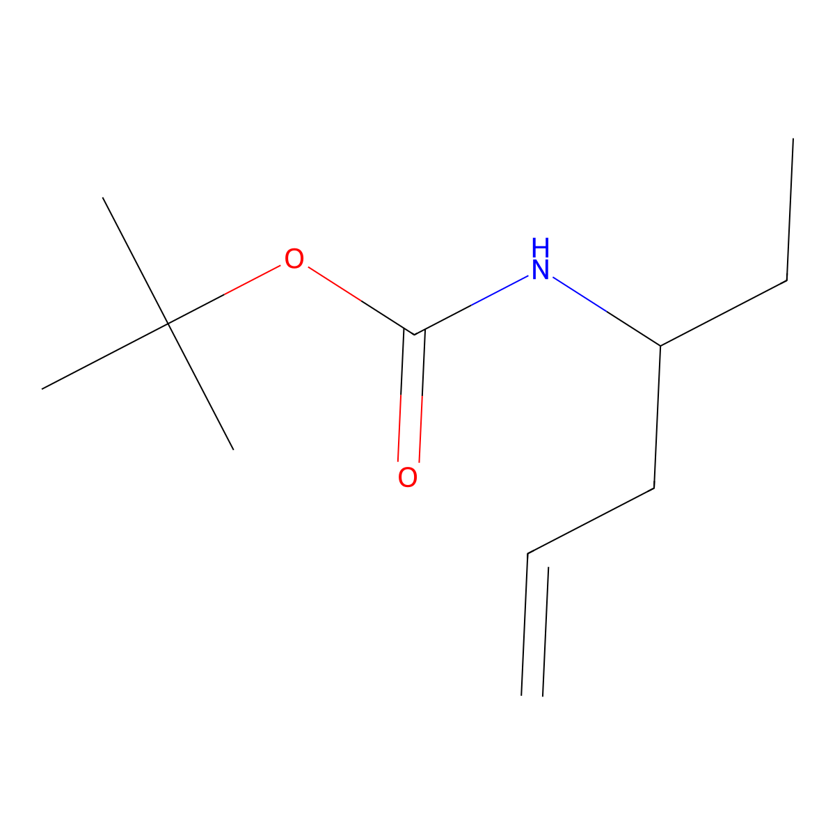 tert-butyl N-(hex-5-en-3-yl)carbamate molecular structure, CAS 1852084-39-9