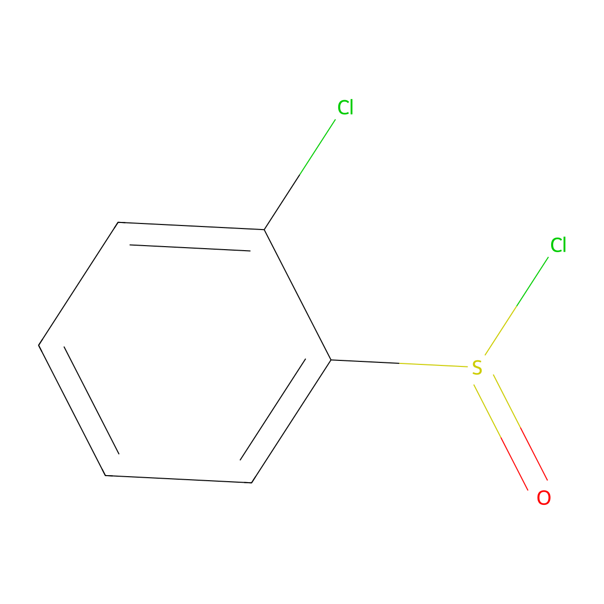 2-Chlorobenzene-1-sulfinyl chloride molecular structure, CAS 1852086-12-4