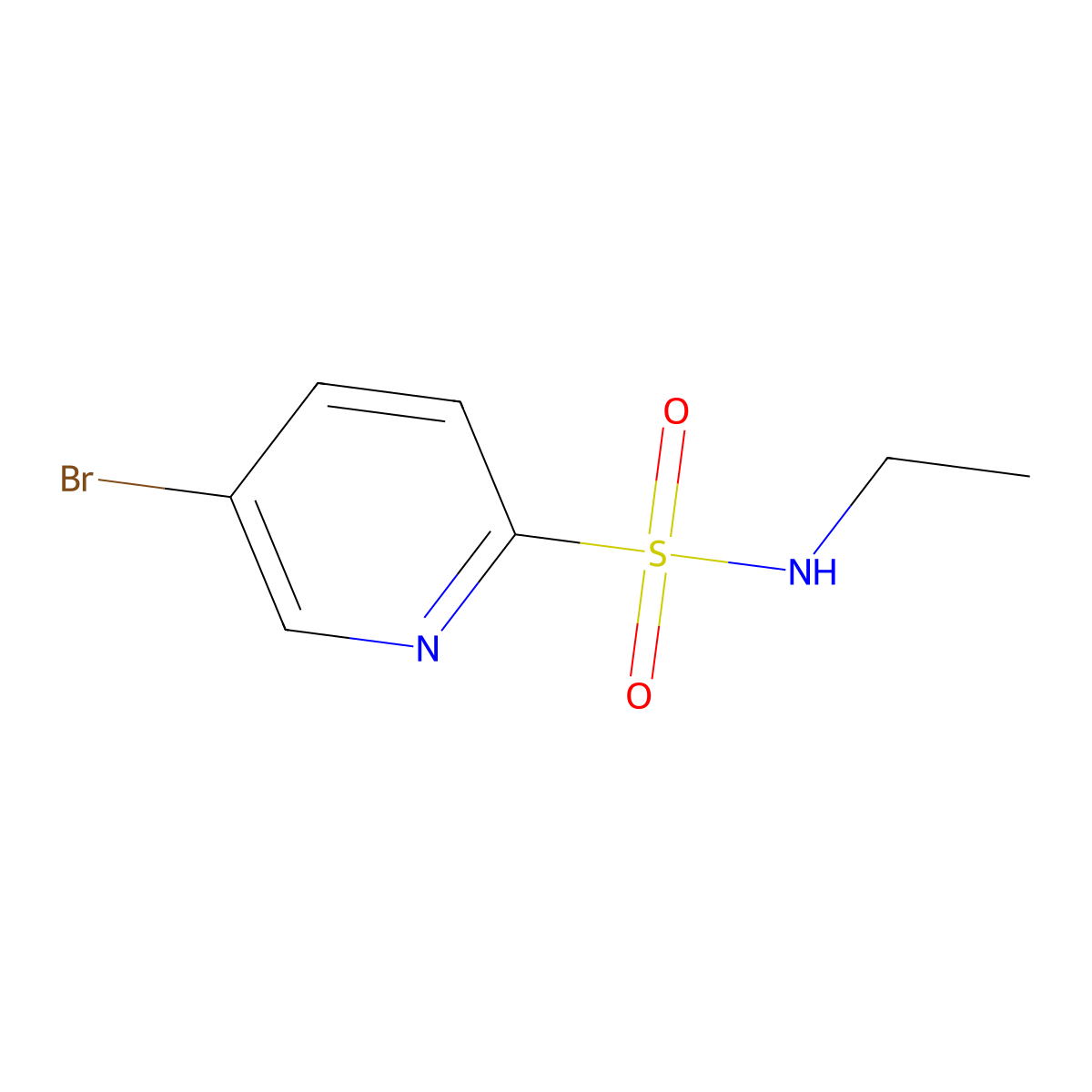 5-Bromo-N-ethylpyridine-2-sulfonamide molecular structure, CAS 1852142-80-3