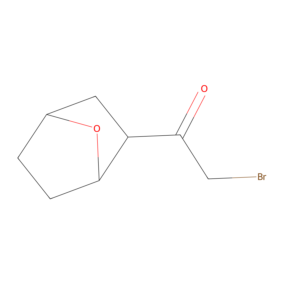 2-Bromo-1-{7-oxabicyclo[2.2.1]heptan-2-yl}ethan-1-one molecular structure, CAS 1852147-44-4