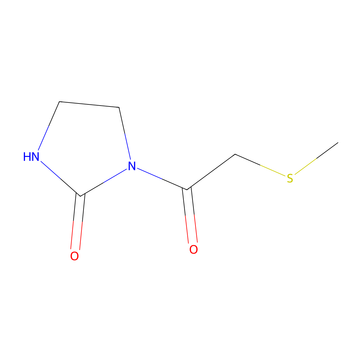 1-(2-(Methylsulfanyl)acetyl)imidazolidin-2-one molecular structure, CAS 1852160-74-7