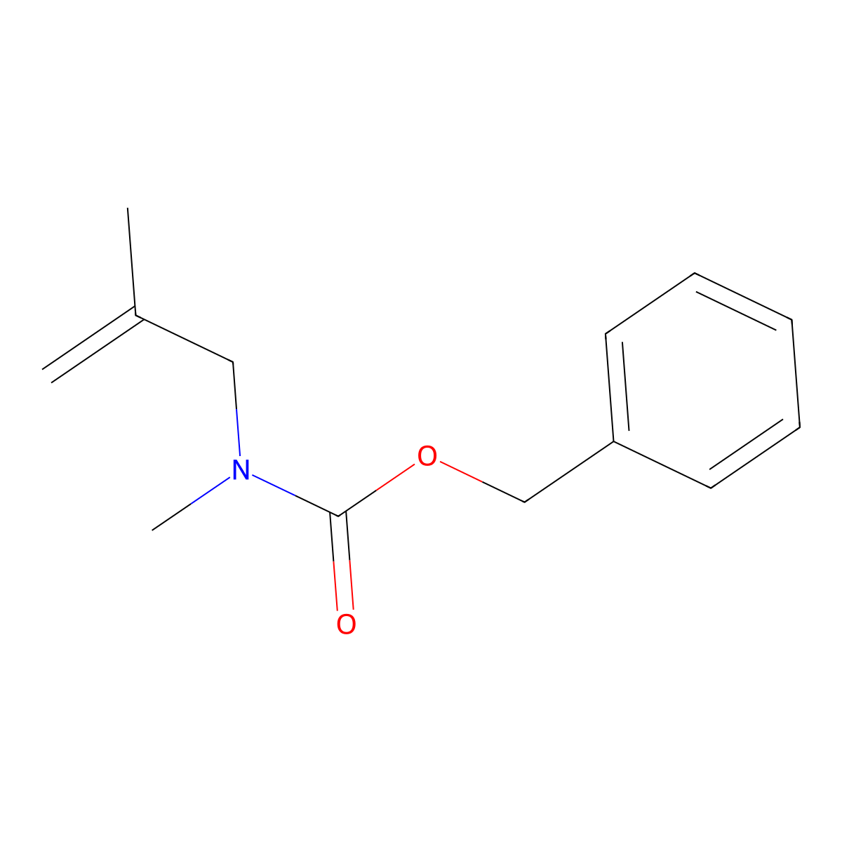 benzyl N-methyl-N-(2-methylprop-2-en-1-yl)carbamate molecular structure, CAS 1852178-39-2