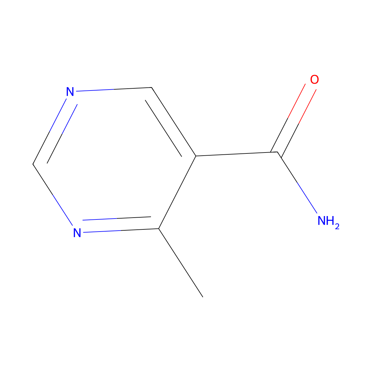 4-Methylpyrimidine-5-carboxamide molecular structure, CAS 1852179-59-9
