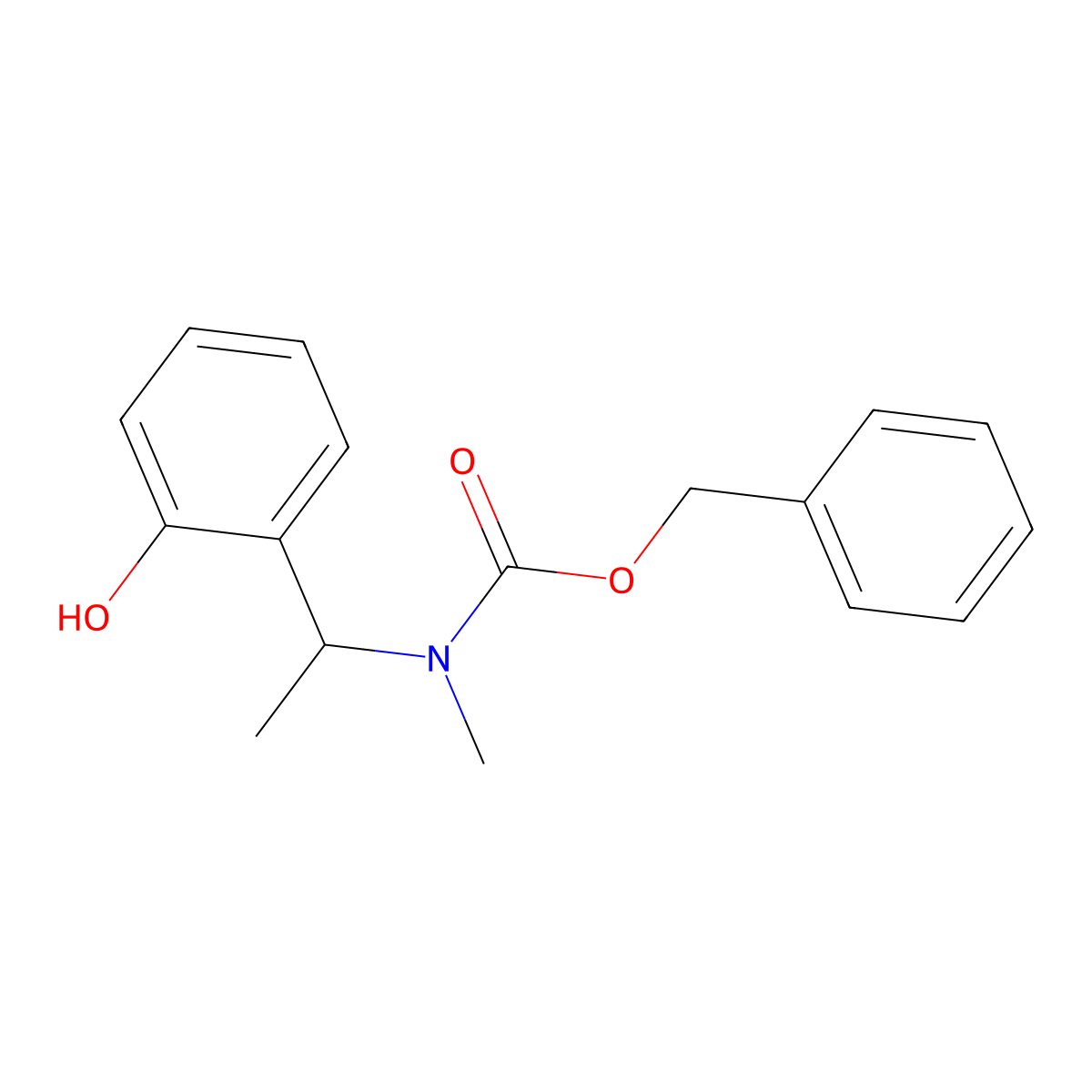 benzyl N-[1-(2-hydroxyphenyl)ethyl]-N-methylcarbamate molecular structure, CAS 1852188-59-0