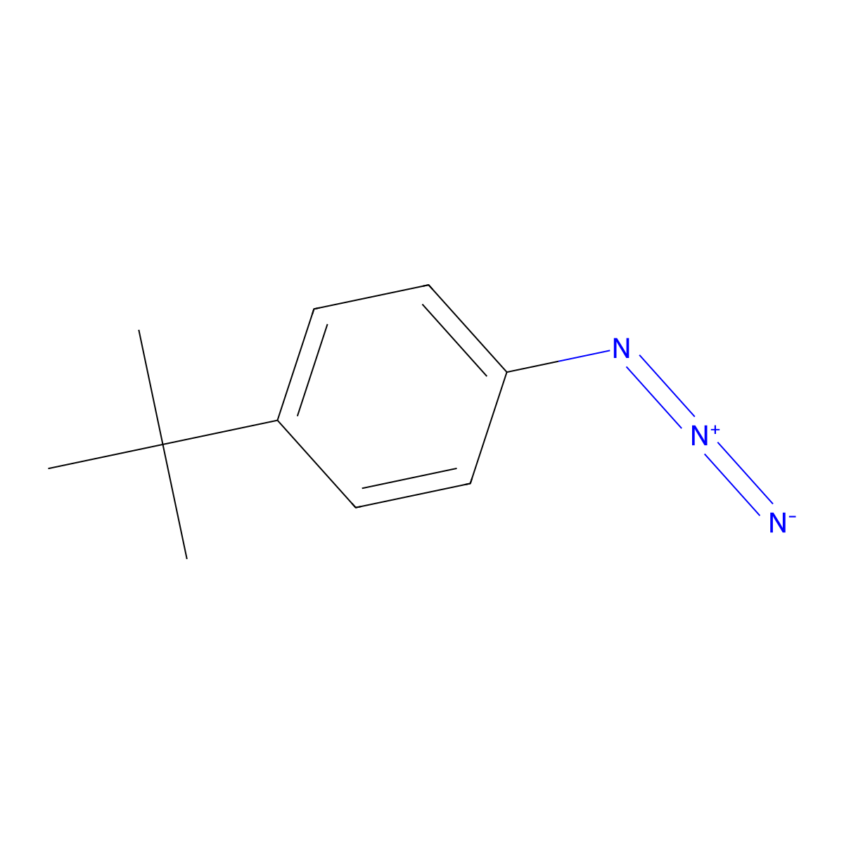 1-Azido-4-tert-butylbenzene molecular structure, CAS 18522-89-9
