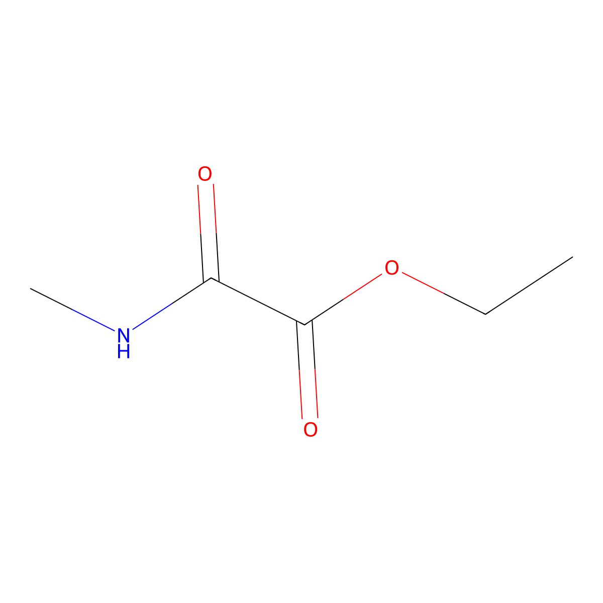 Ethyl 2-(methylamino)-2-oxoacetate molecular structure, CAS 18522-95-7