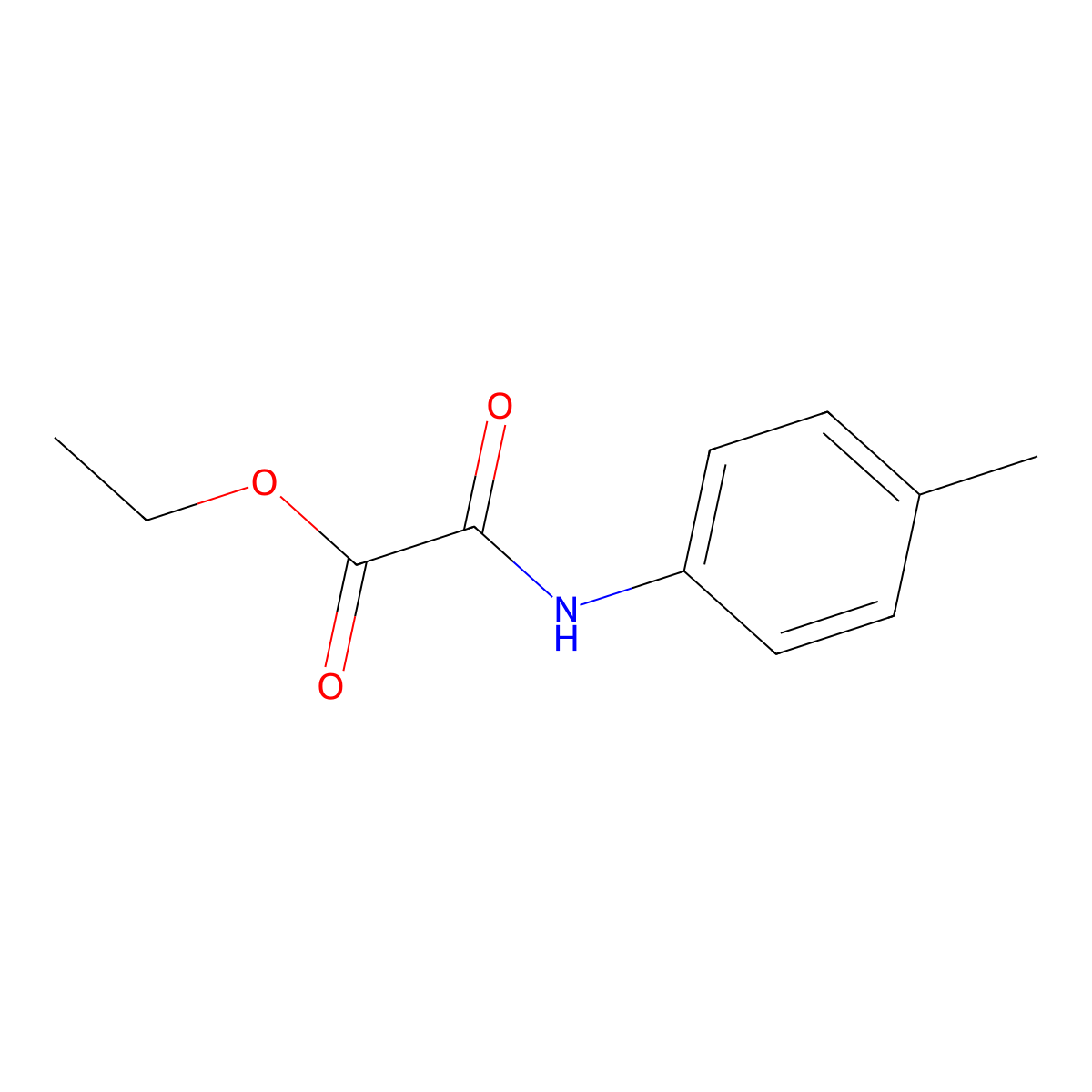 Oxanilic acid, 4-methyl-, ethyl ester molecular structure, CAS 18522-98-0