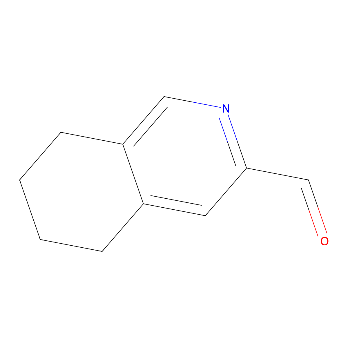 5,6,7,8-Tetrahydroisoquinoline-3-carbaldehyde molecular structure, CAS 185220-62-6