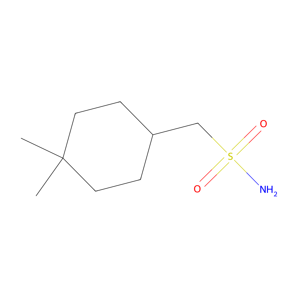 (4,4-Dimethylcyclohexyl)methanesulfonamide molecular structure, CAS 1852218-95-1