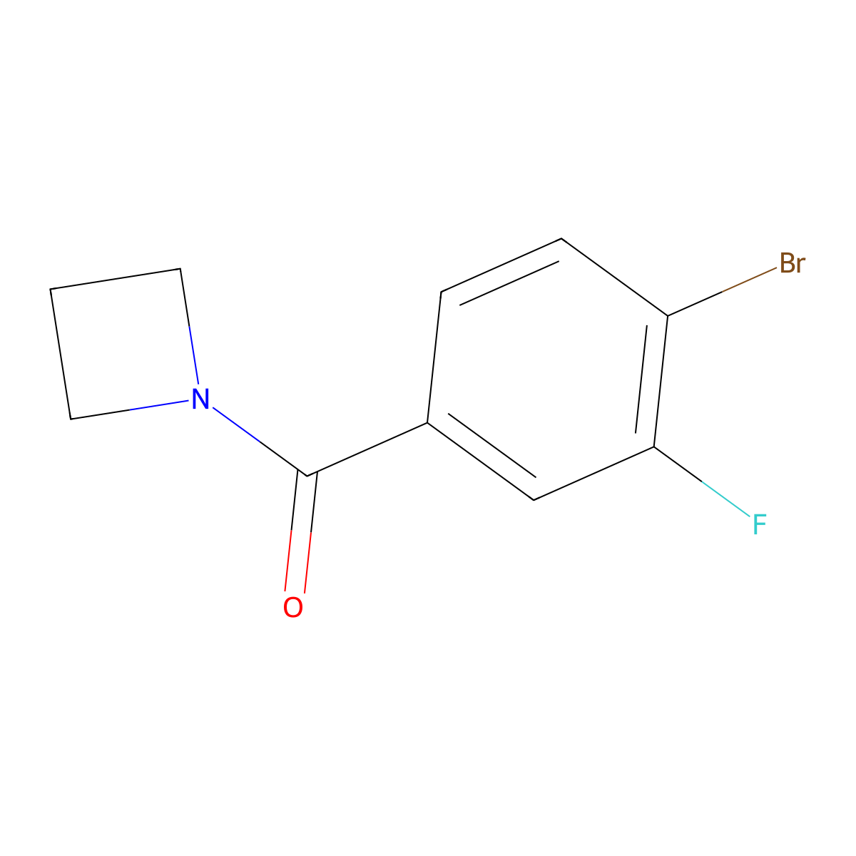 1-(4-Bromo-3-fluorobenzoyl)azetidine molecular structure, CAS 1852237-79-6