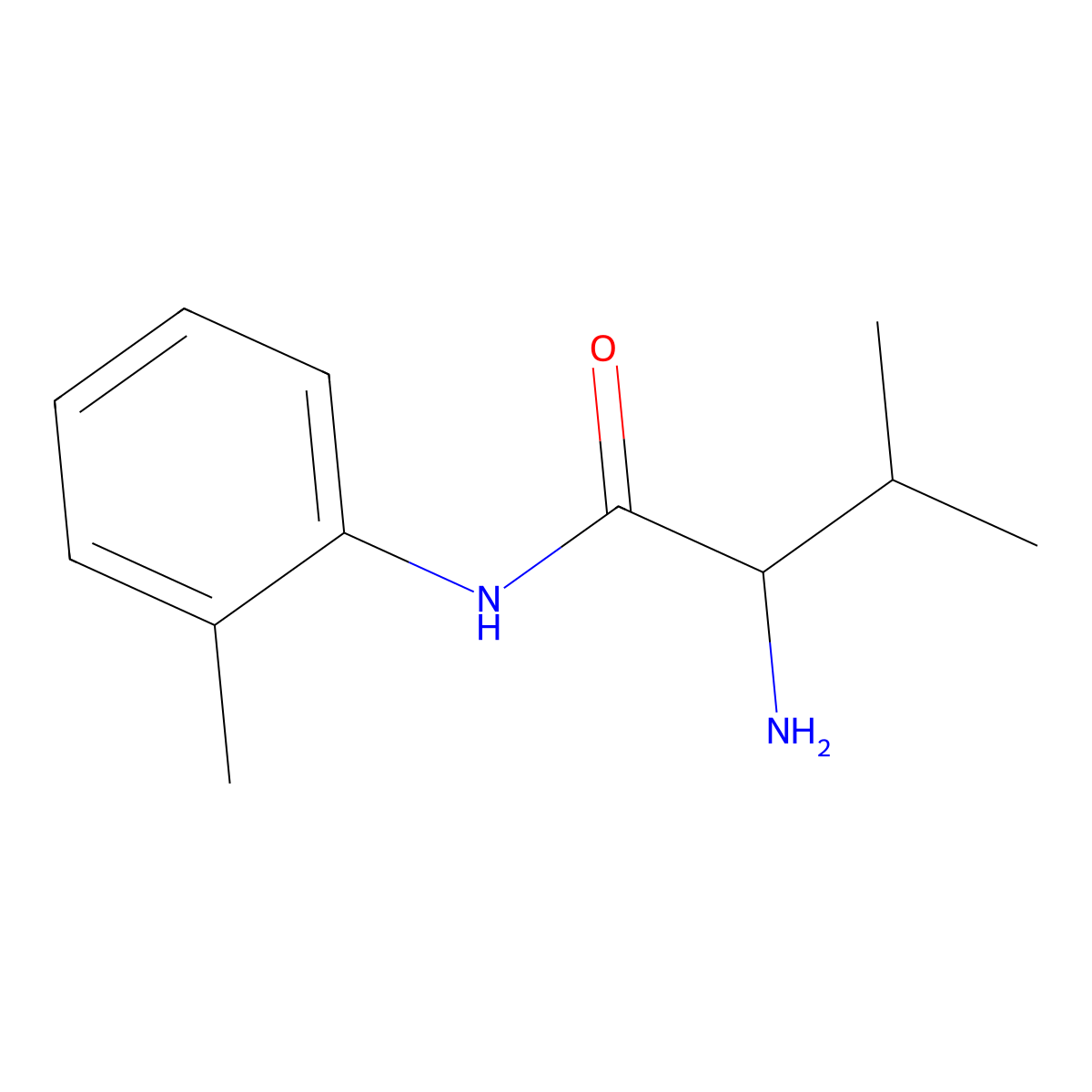 N-(2-Methylphenyl)valinamide molecular structure, CAS 185224-03-7