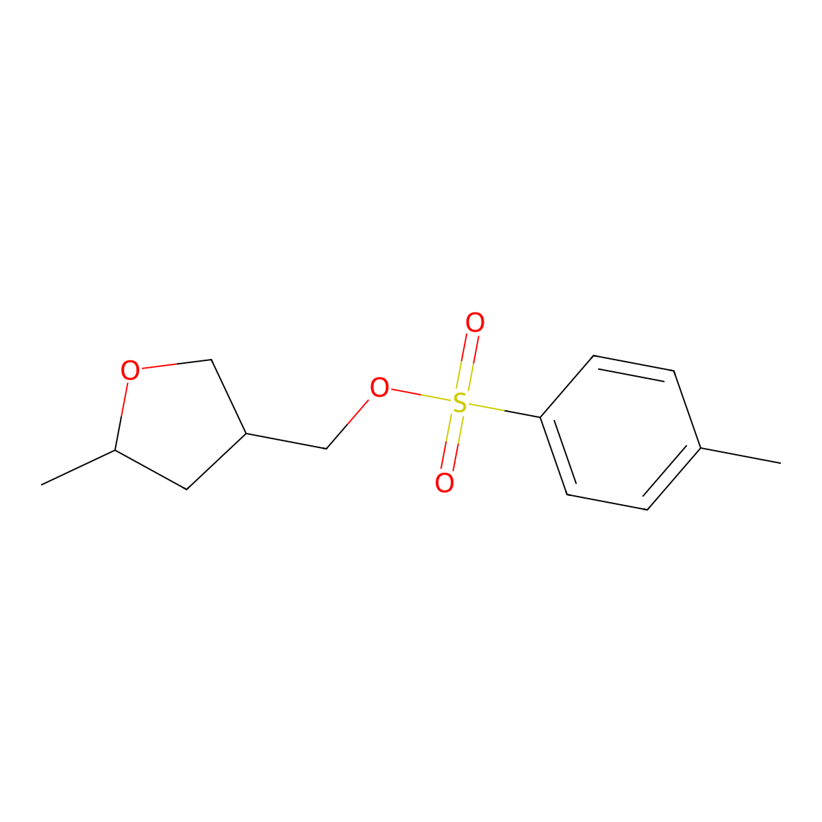 (5-Methyloxolan-3-yl)methyl 4-methylbenzene-1-sulfonate molecular structure, CAS 185224-61-7