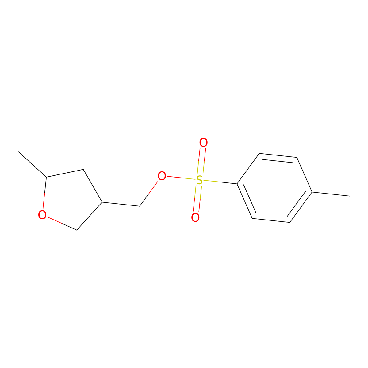(5-Methyloxolan-3-yl)methyl 4-methylbenzene-1-sulfonate molecular structure, CAS 185224-61-7