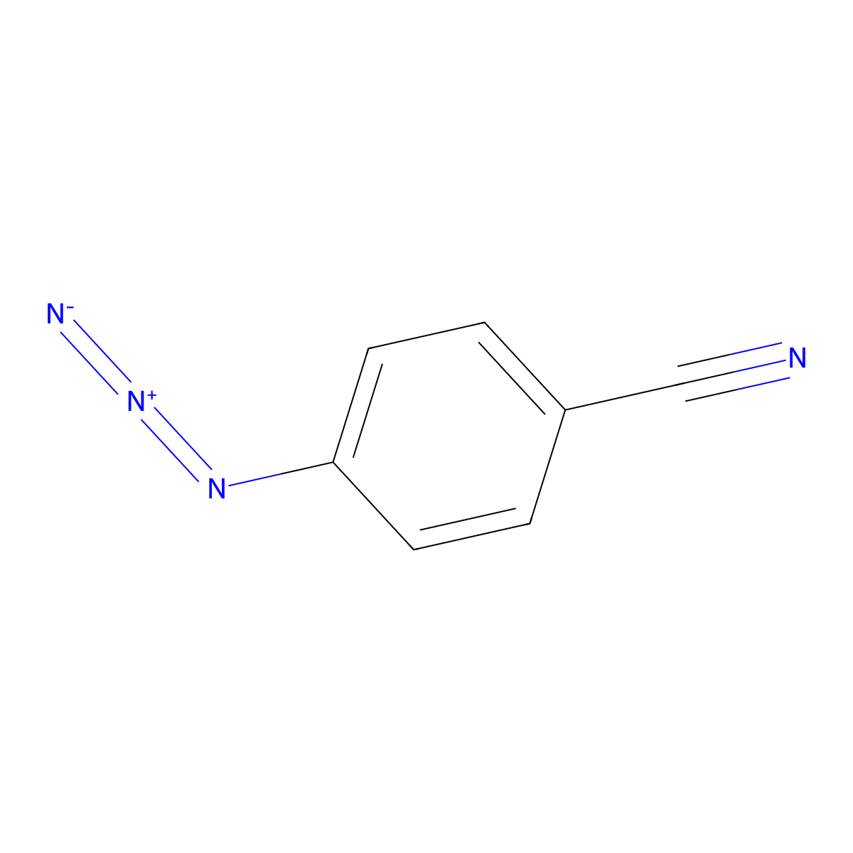 4-Azidobenzonitrile molecular structure, CAS 18523-41-6