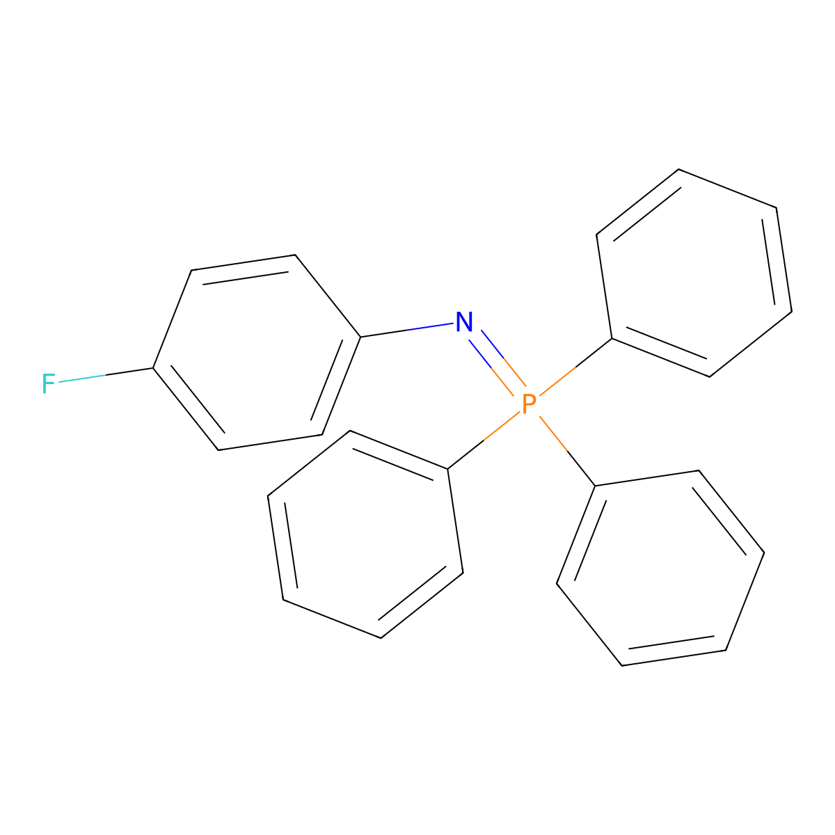 [(4-Fluorophenyl)imino](triphenyl)-lambda~5~-phosphane molecular structure, CAS 18523-51-8