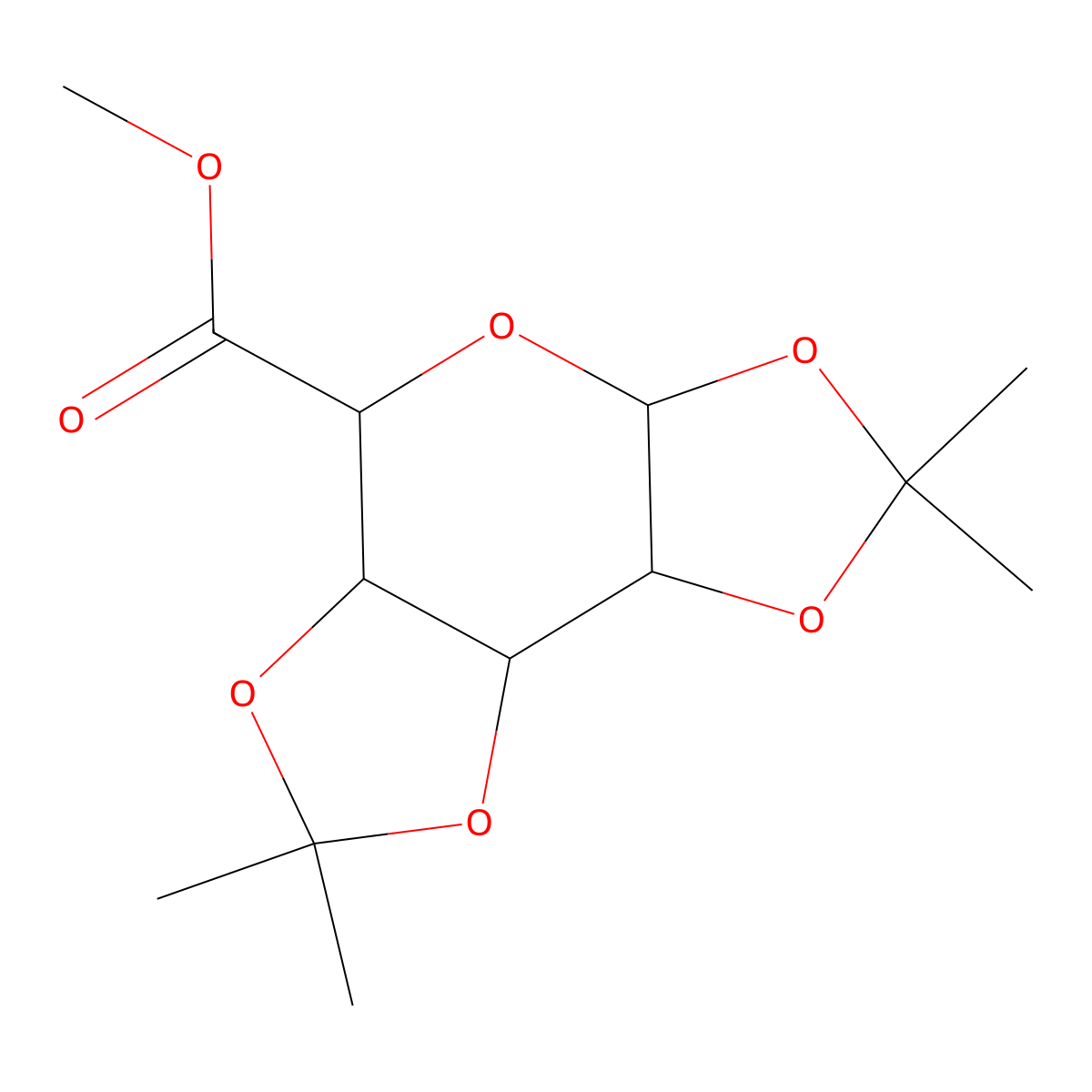 1,2,3,4-DI-O-Isopropylidene-alpha-D-galacturonic acid methyl ester molecular structure, CAS 18524-41-9
