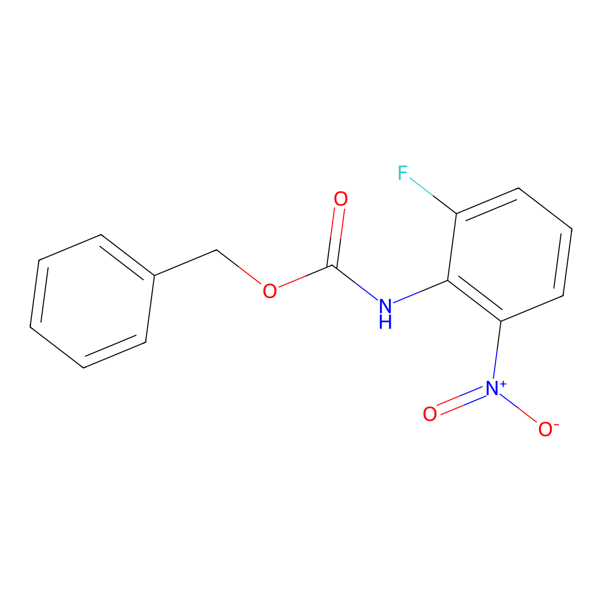 benzyl N-(2-fluoro-6-nitrophenyl)carbamate molecular structure, CAS 1852434-23-1